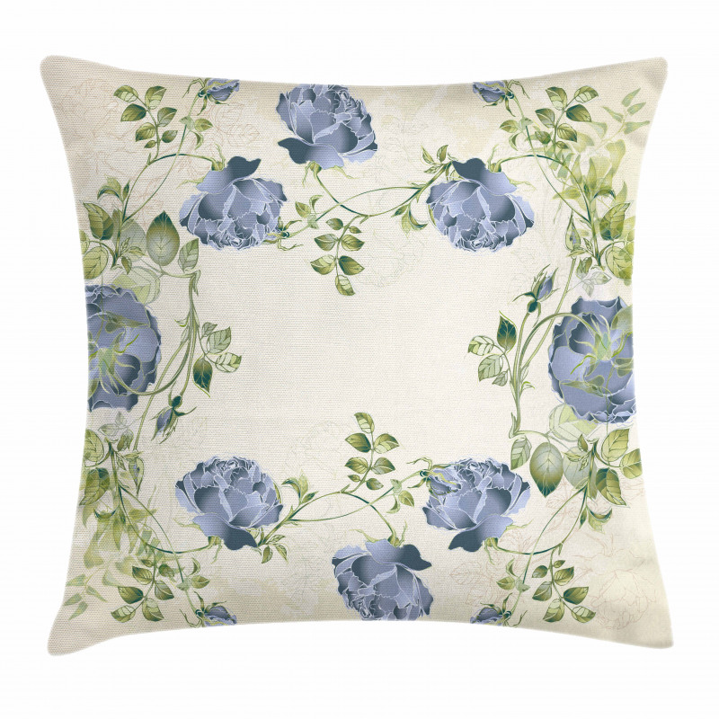 Vintage Roses Framework Pillow Cover