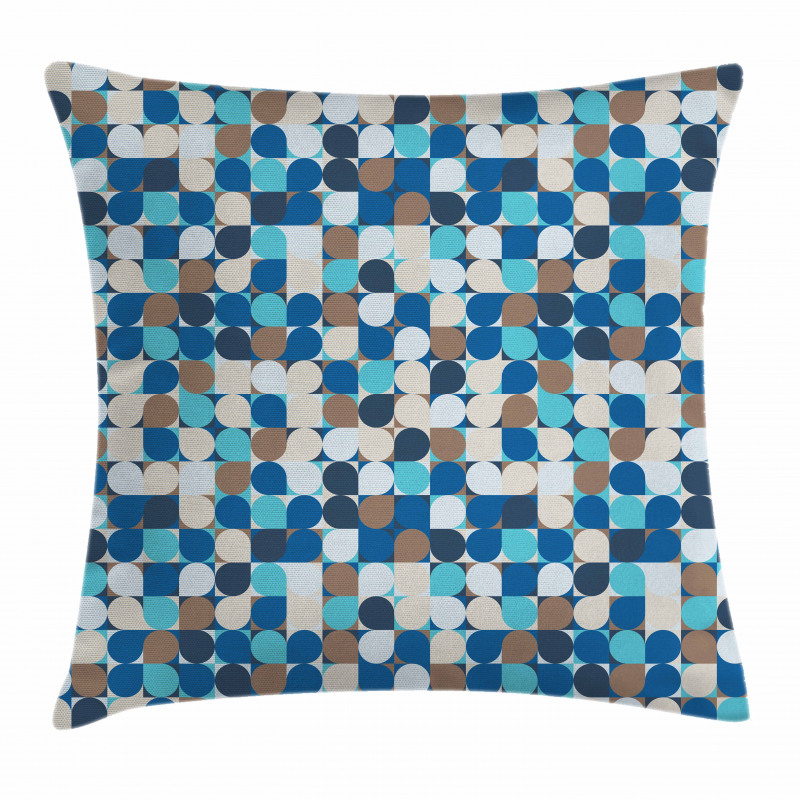 Pastel Mosaic Pattern Pillow Cover