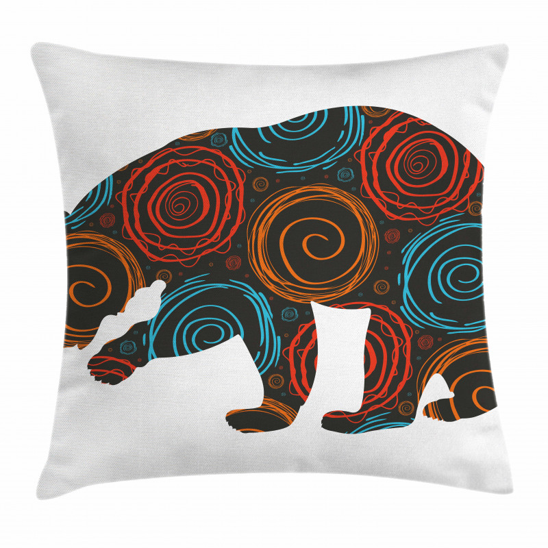 Bear Circles Dots Pillow Cover