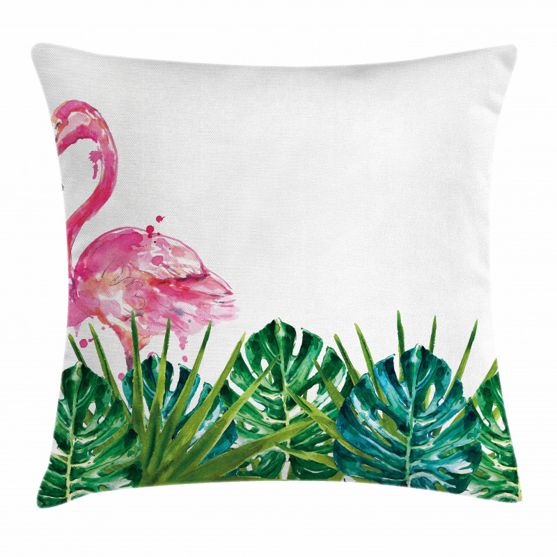 Exotic Nature Flamingo Pillow Cover