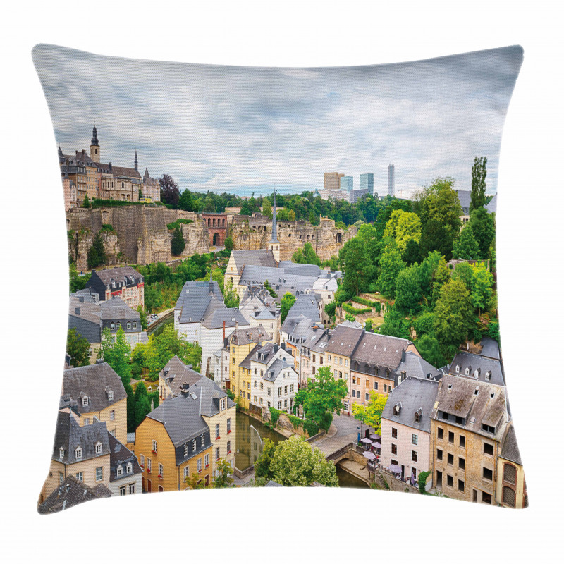 Old Town Luxembourg Pillow Cover