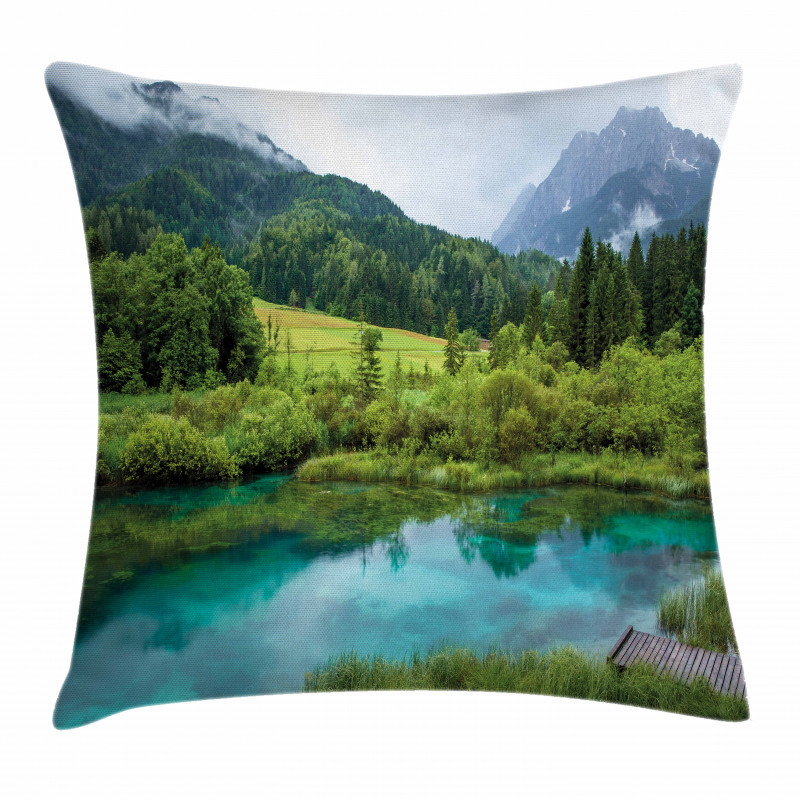 Zelenci Pond Slovenia Pillow Cover