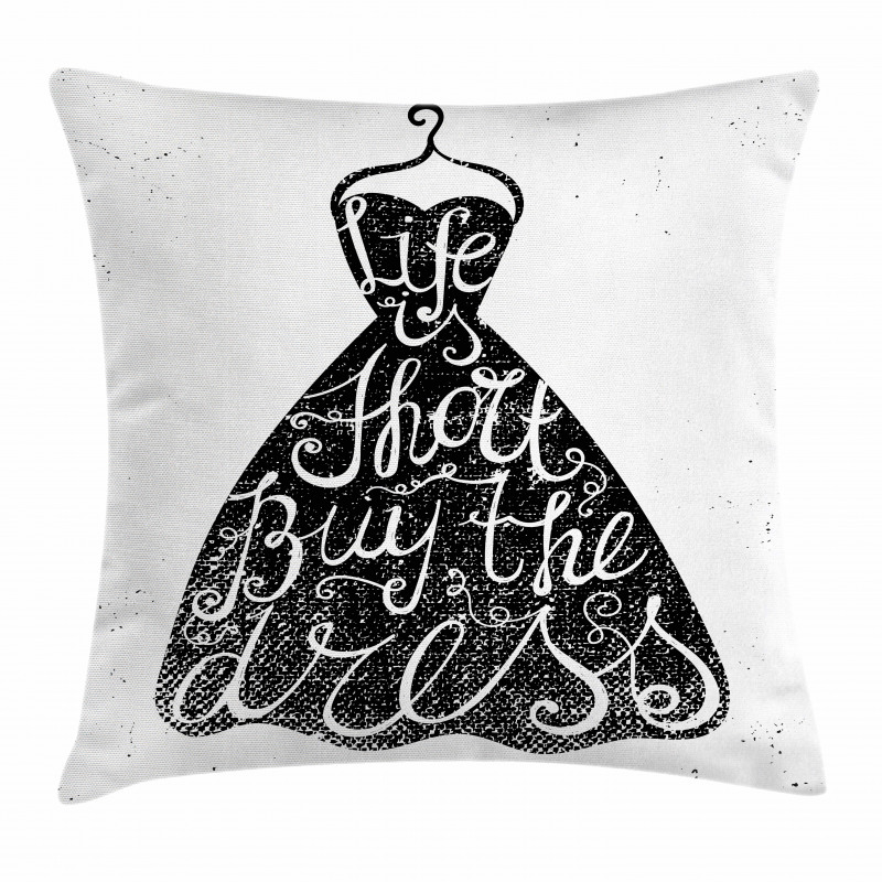 Positive Words on Hanger Pillow Cover