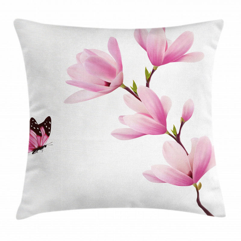 Blossom Branch Flowers Pillow Cover