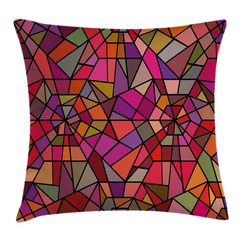 Vitray Mosaic Triangle Pillow Cover