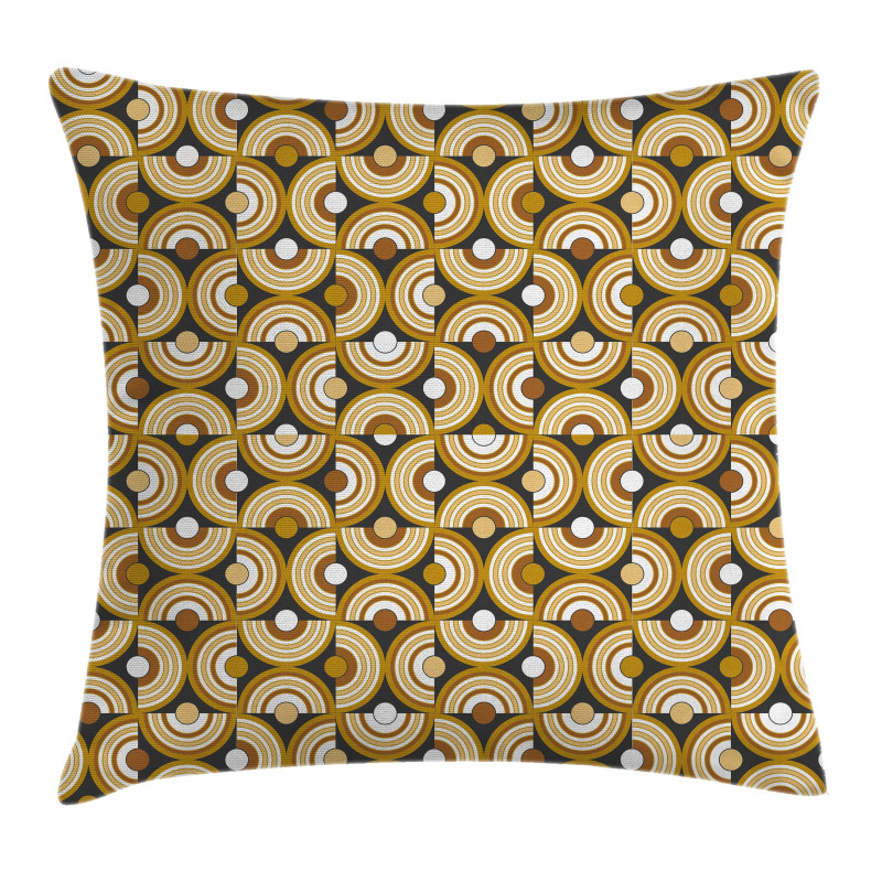 Funky Abstract Rounded Pillow Cover