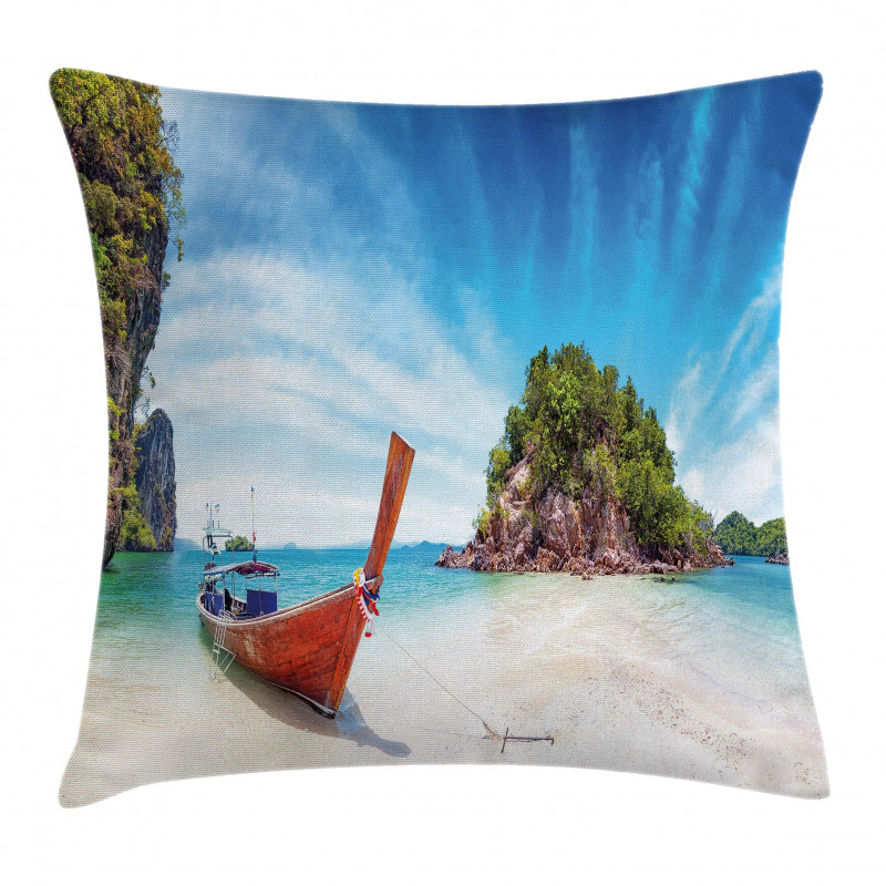 Exotic Beach Thailand Pillow Cover