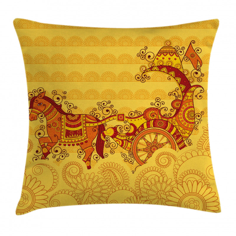 Folk Design Pillow Cover