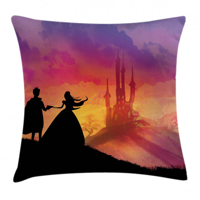 Prince Princess Castle Pillow Cover