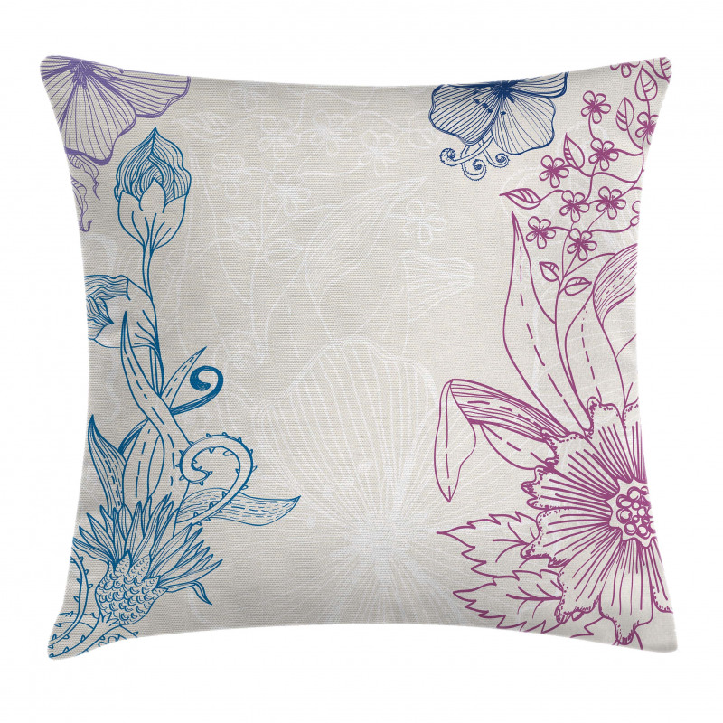 Flower Field Spring Art Pillow Cover