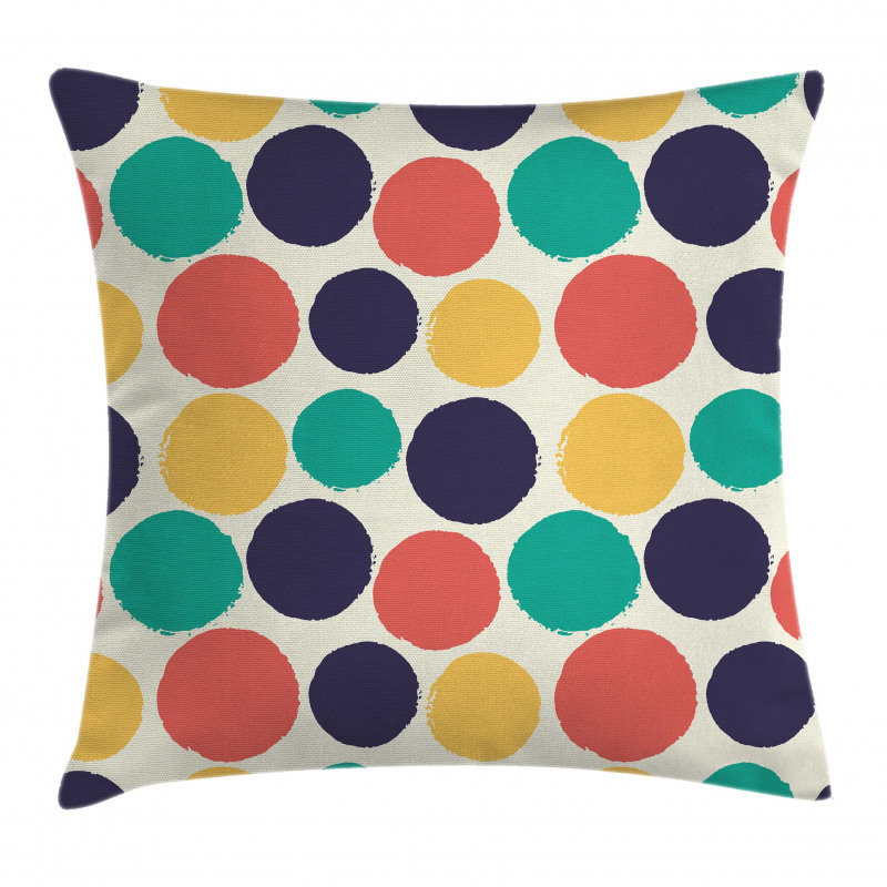 Modern Grunge Illustration Pillow Cover