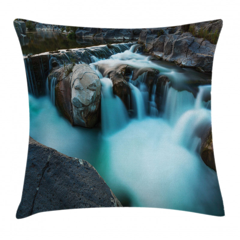Waterfall Basalt Rocks Pillow Cover