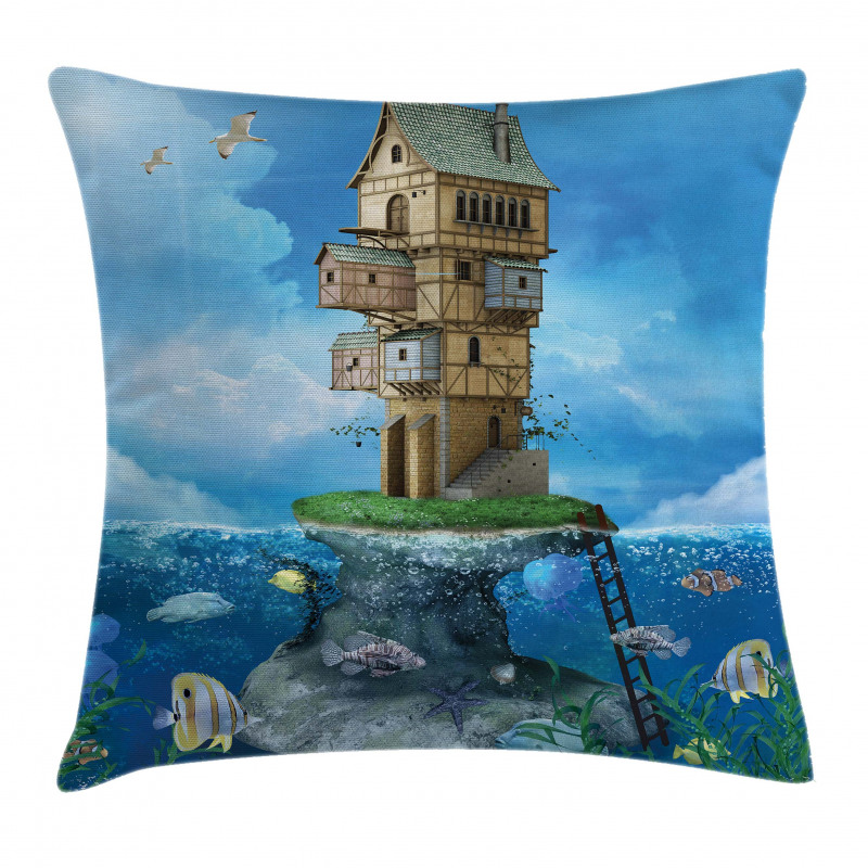 Fantasy Fisherman House Pillow Cover