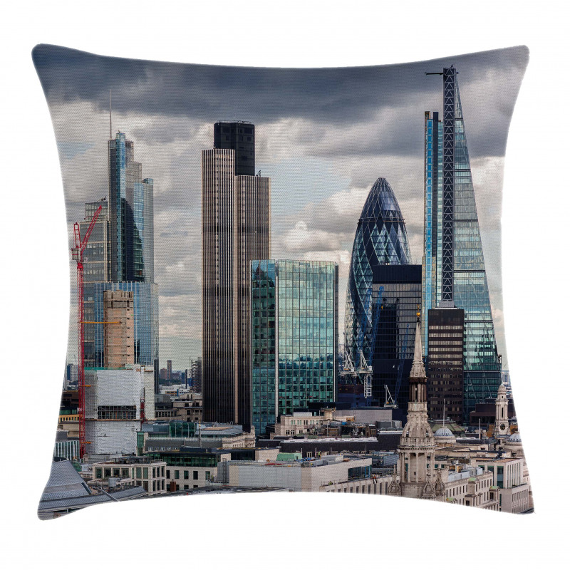 London Modern Cityscape Pillow Cover
