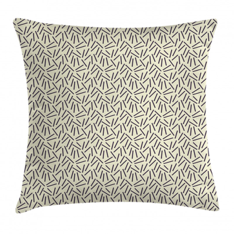 Black Lines Modern Art Pillow Cover