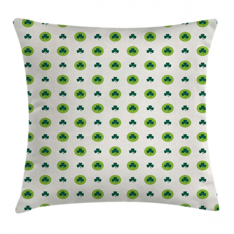 Clovers Green Dots Irish Pillow Cover