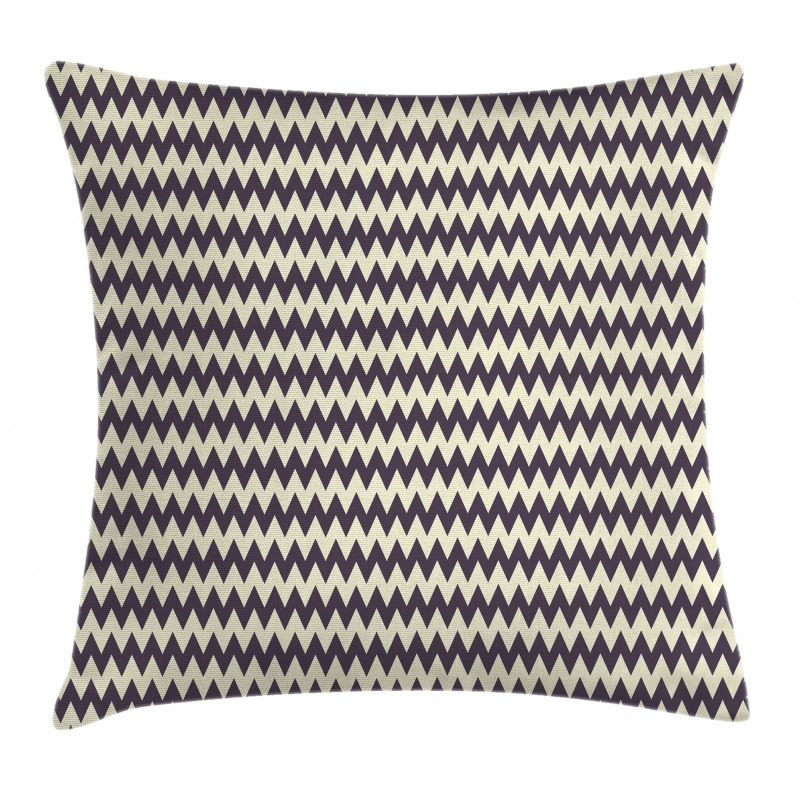 Narrow Sharp Zigzags Pillow Cover