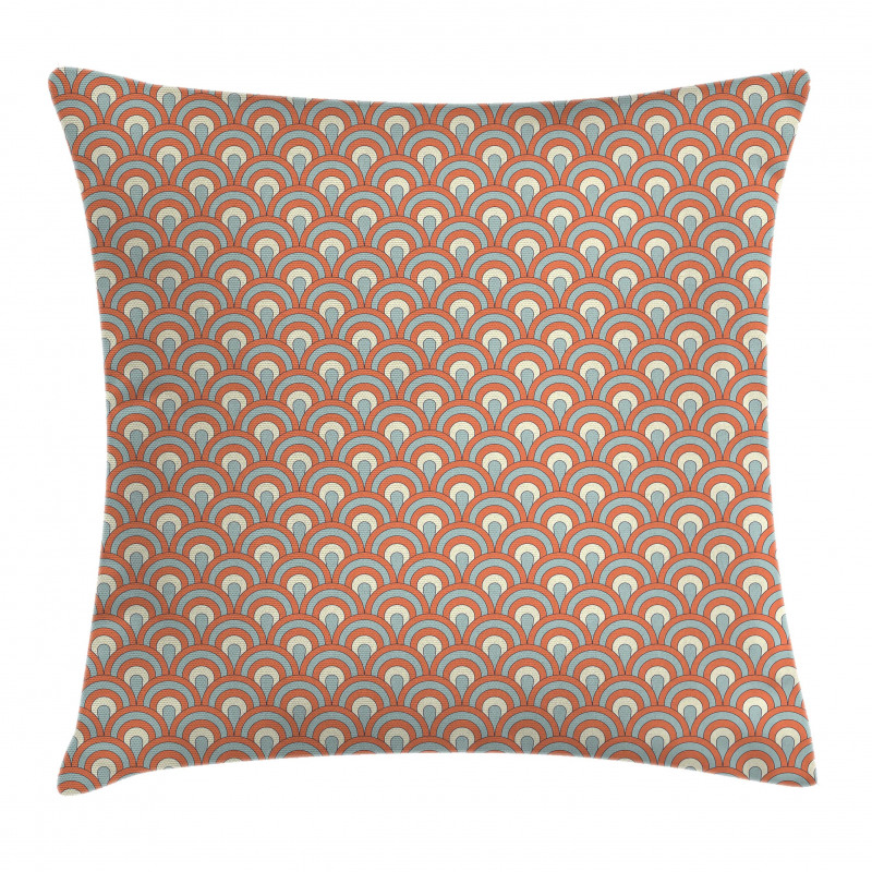 Curvy Waves Overlapping Pillow Cover
