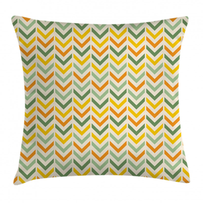 Retro Zigzags Vertical Pillow Cover