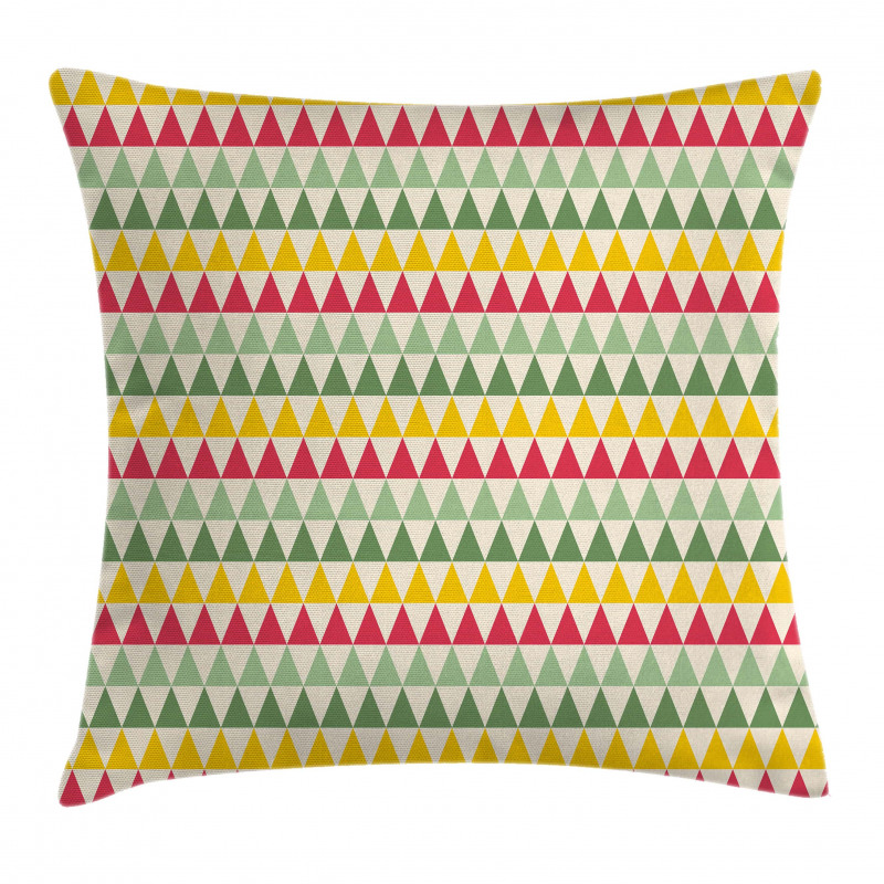 Triangles Colorful Pillow Cover