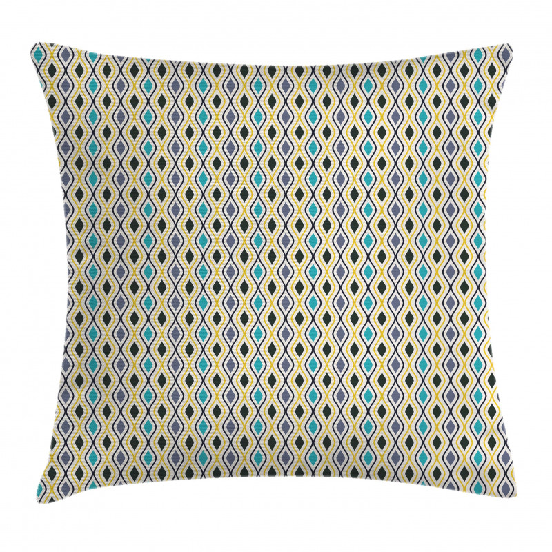 Oval Drop Like Forms Pillow Cover