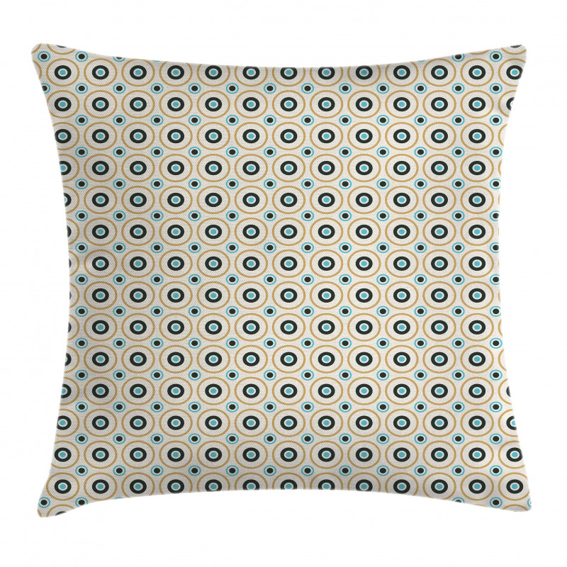 Circles Spots Colorful Pillow Cover
