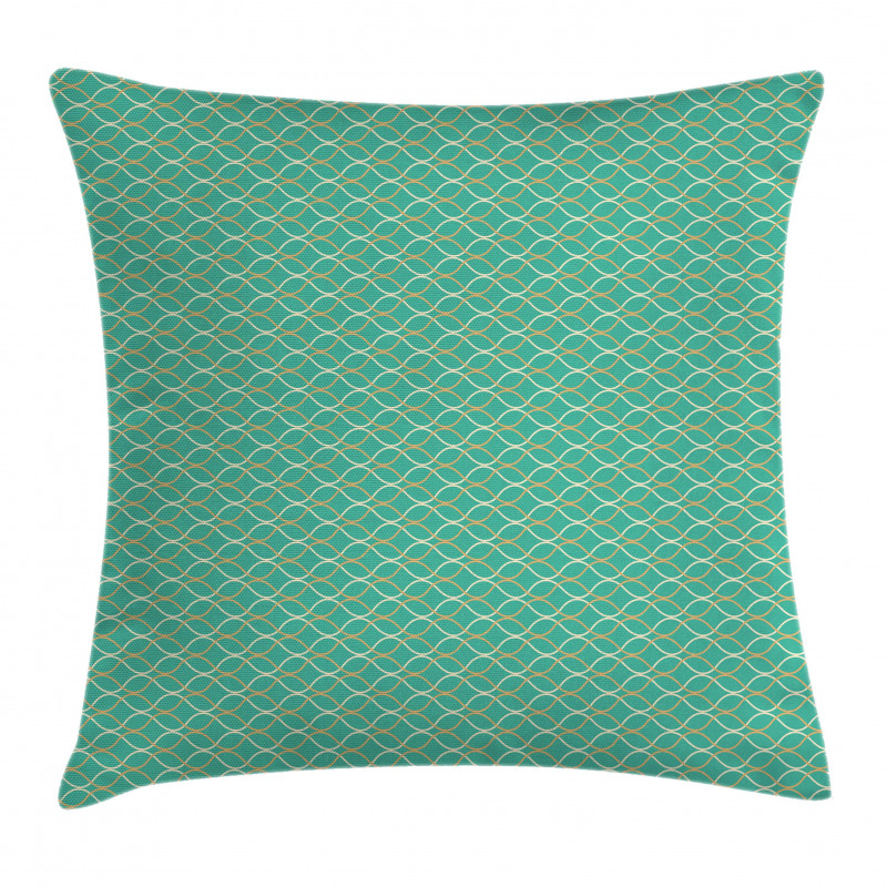 Wavy Horizontal Lines Pillow Cover