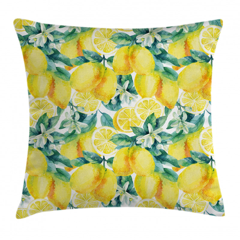 Lemon Citrus Branches Pillow Cover