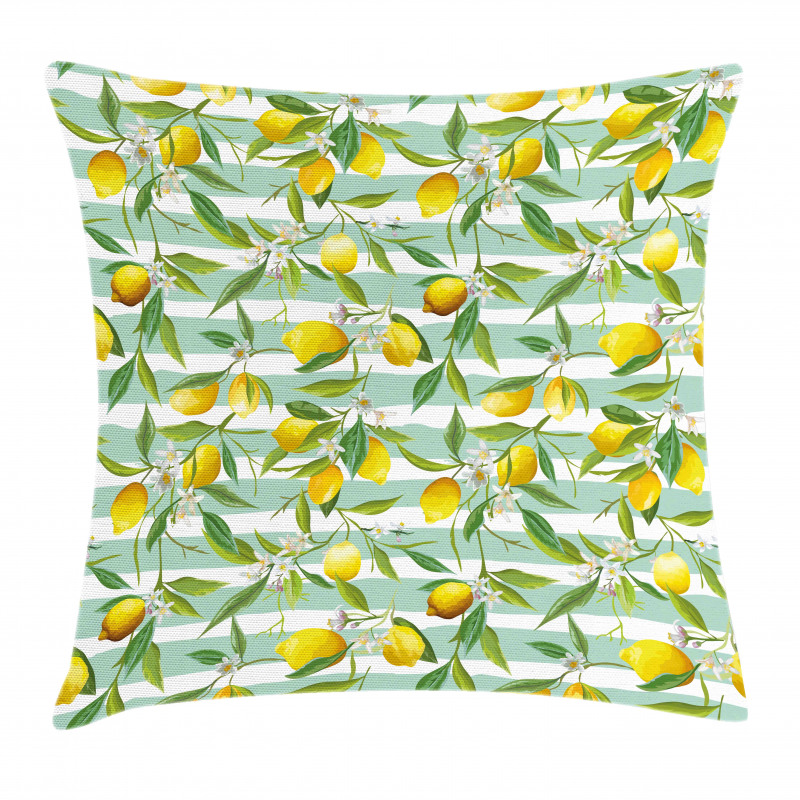 Blooming Lemon Tree Pillow Cover