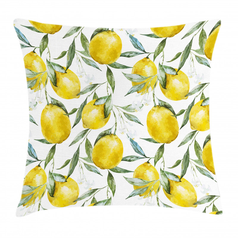 Vibrant Citrus Plants Pillow Cover