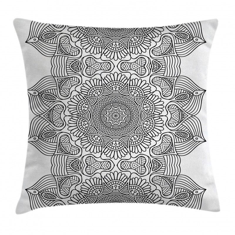 Folk Pattern Moroccan Pillow Cover