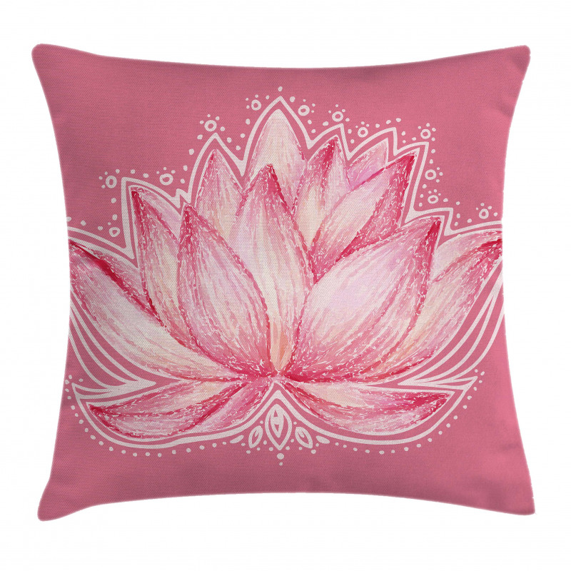 Lotus Meditation Yoga Pillow Cover