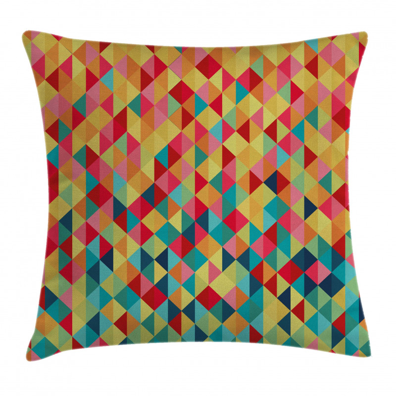 Triangles Fractal Aztec Pillow Cover