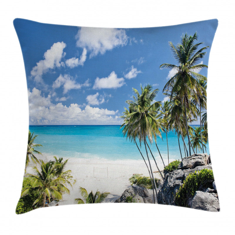 Barbados Beach Ocean Pillow Cover