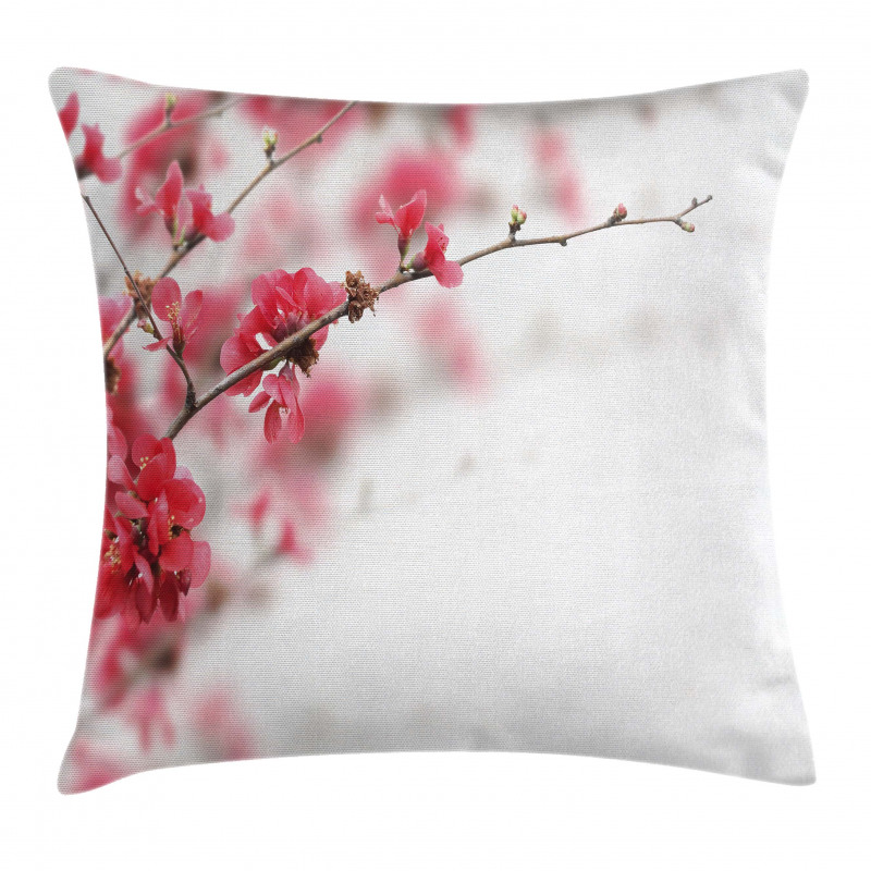 Cherry Blossoms Misty Pillow Cover