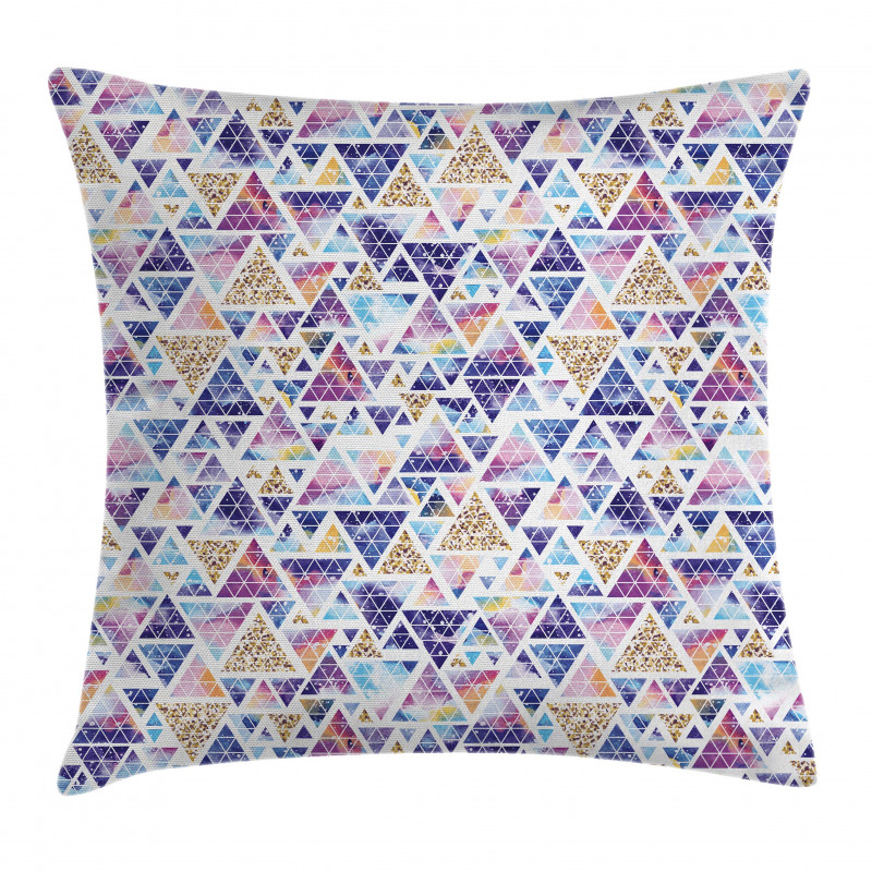 Triangular Space Art Pillow Cover