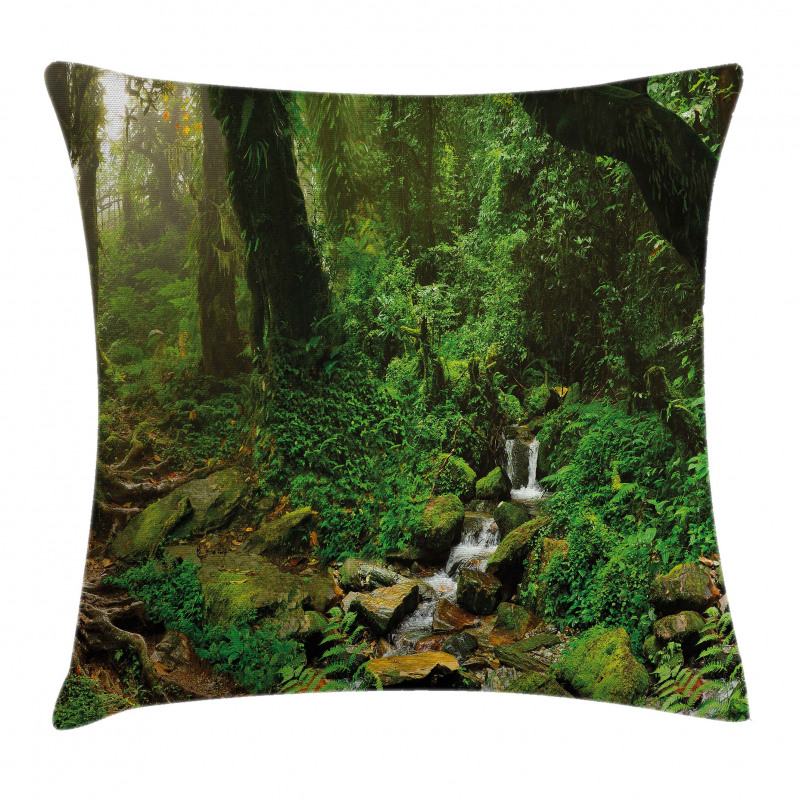Rainforest Trees Nepal Pillow Cover