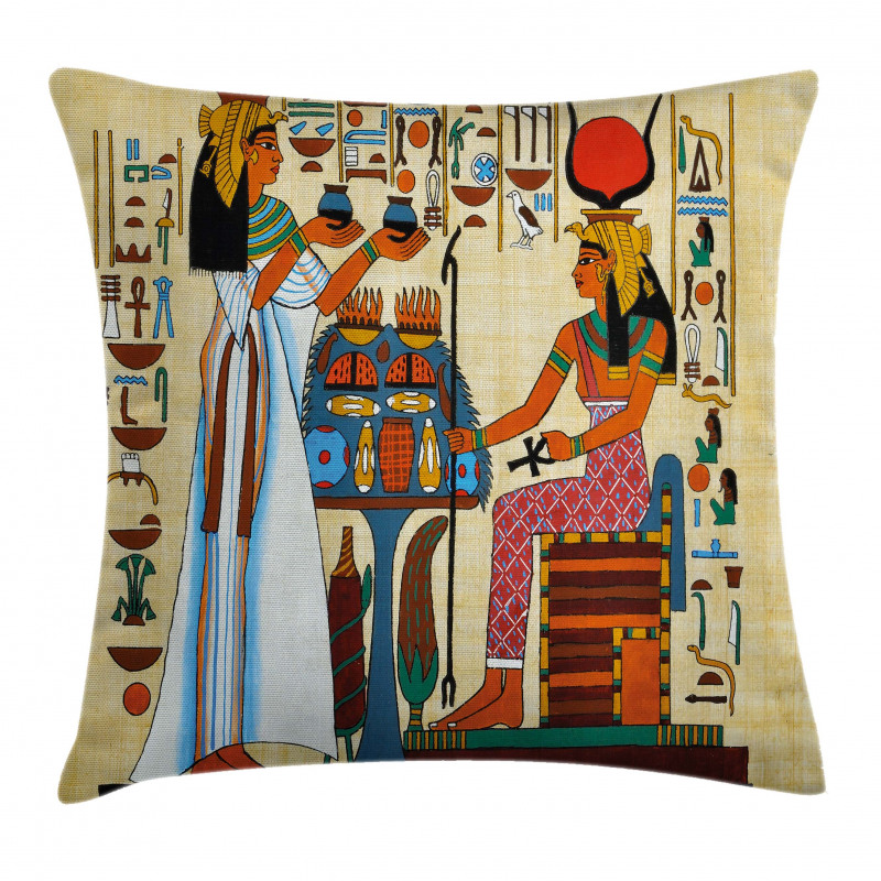 Egyptian History Pillow Cover