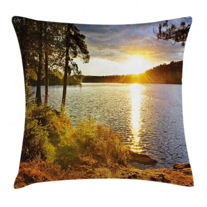 Sunset Forest Canada Pillow Cover