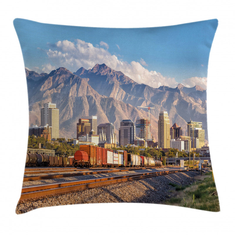 Salt Lake City Utah USA Pillow Cover
