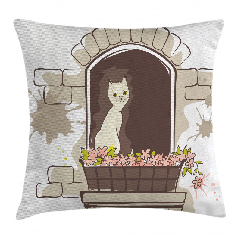 Cartoon Pet Cat Animal Pillow Cover