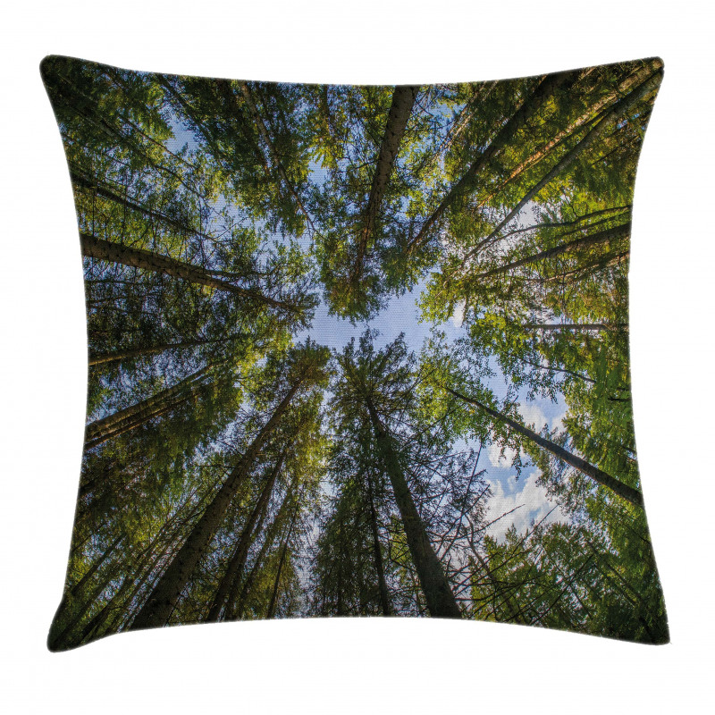 Jungle Moss Forest Trees Pillow Cover