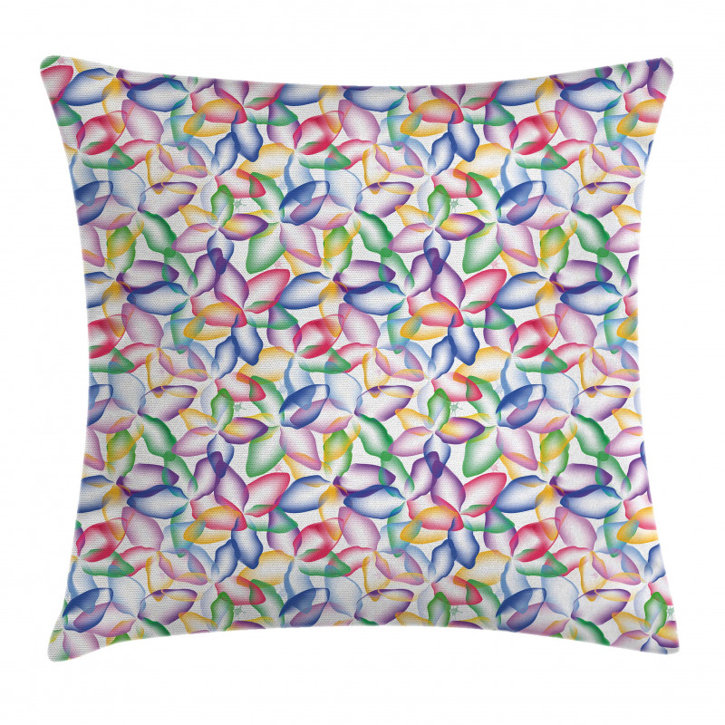 Colorful Flower Petals Pillow Cover