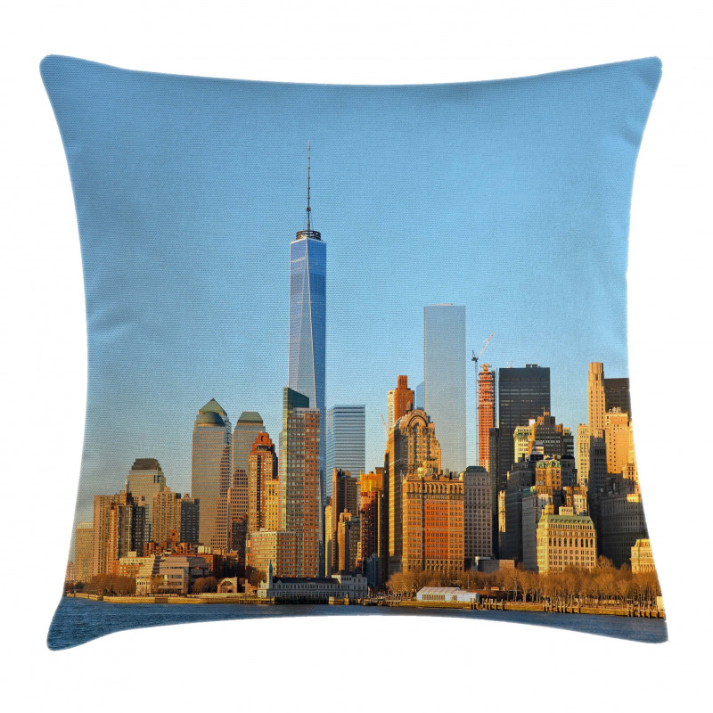 New York City Skyline Pillow Cover
