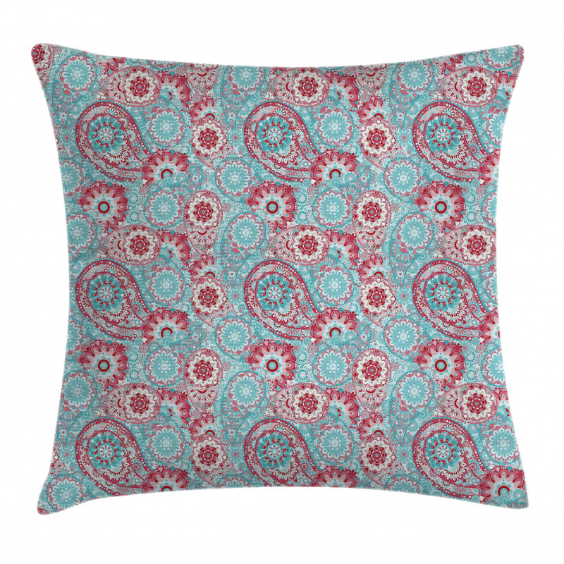 Oriental Spring Flowers Pillow Cover