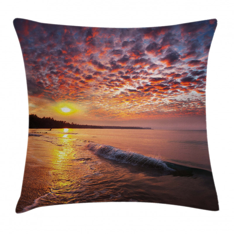 Dawn at Beach Seaside Pillow Cover