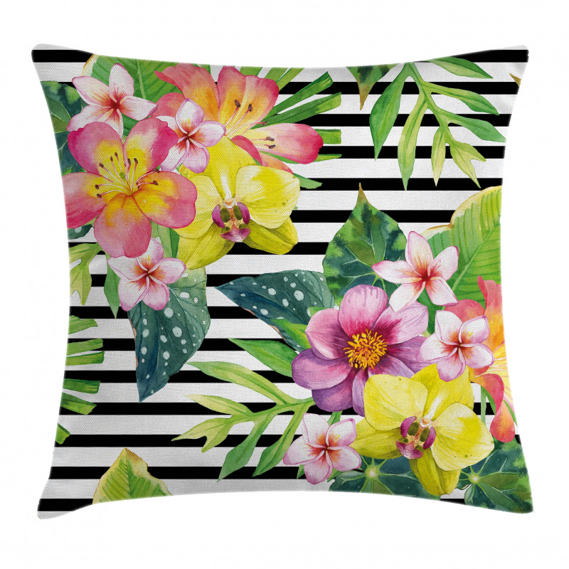 Various Flowers Bouquet Pillow Cover