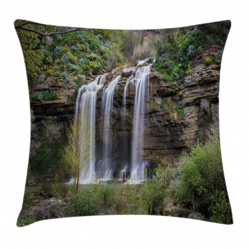 Waterfall Forest Sicily Pillow Cover