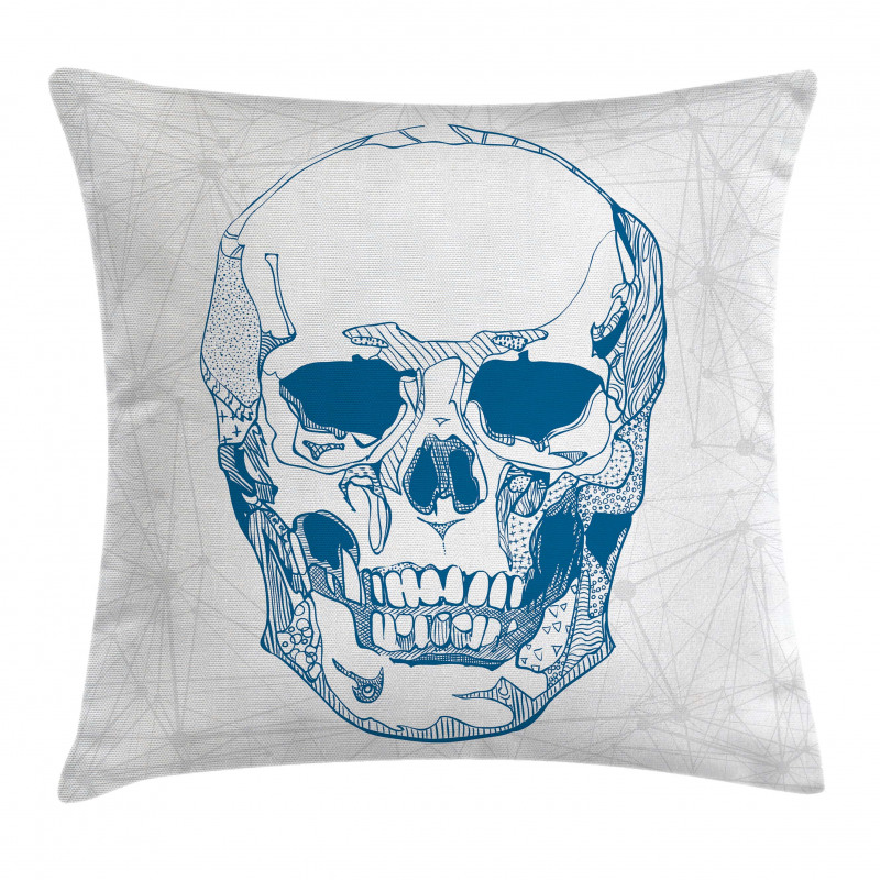Skull Science Elements Pillow Cover