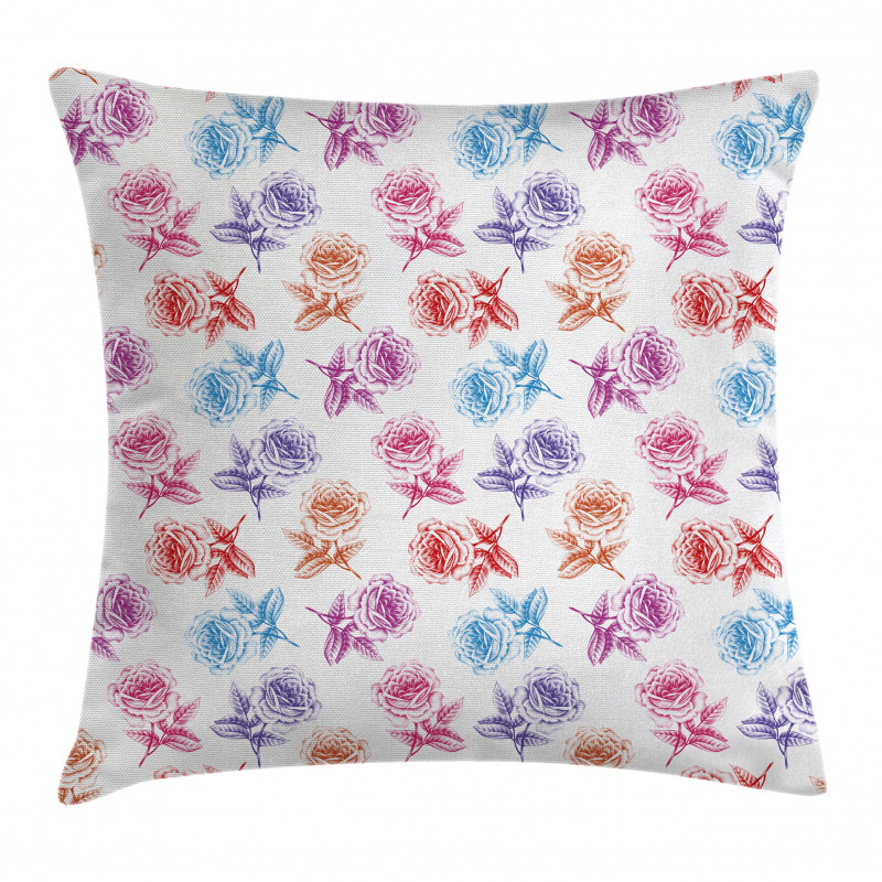Romantic Blossoming Nature Pillow Cover